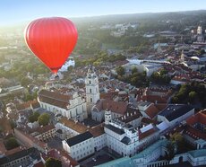 Die Altstadt von Vilnius aus der Luft