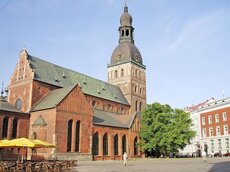 Backsteinbauten sind in Riga allgenwärtig und erinnern an die Architektur der norddeutschen Hanse- und Ostseestädte.
