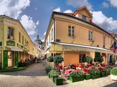 Straßenzug im ehemals jüdischen Ghetto von Vilnius