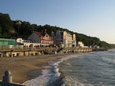 Promenade in Svetlogorsk, dem ehemaligen Rauschen auf der Halbinsel Samland