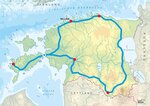 Karte Nationalparktour Estland