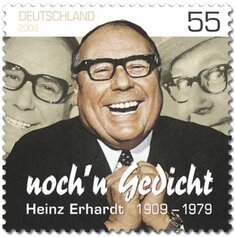 Briefmarke 100. Geburtstag Heinz Erhard