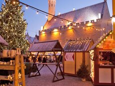 Der Tallinner Weihnachtsmarkt überzeugt durch Lokalkolorit.