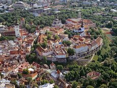 Luftbild des Tallinner Domberges